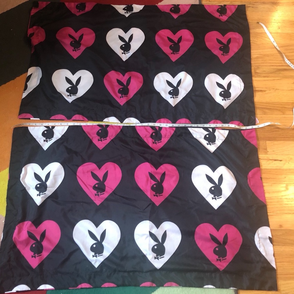 Playboy Bunny set of King Size Pillowcases bedding